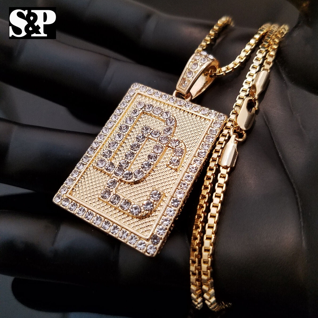 HIP HOP ICED MEEK MILL DREAM CHASERS DC PENDANT 24 BOX CHAIN BLING NECKLACE Walmart