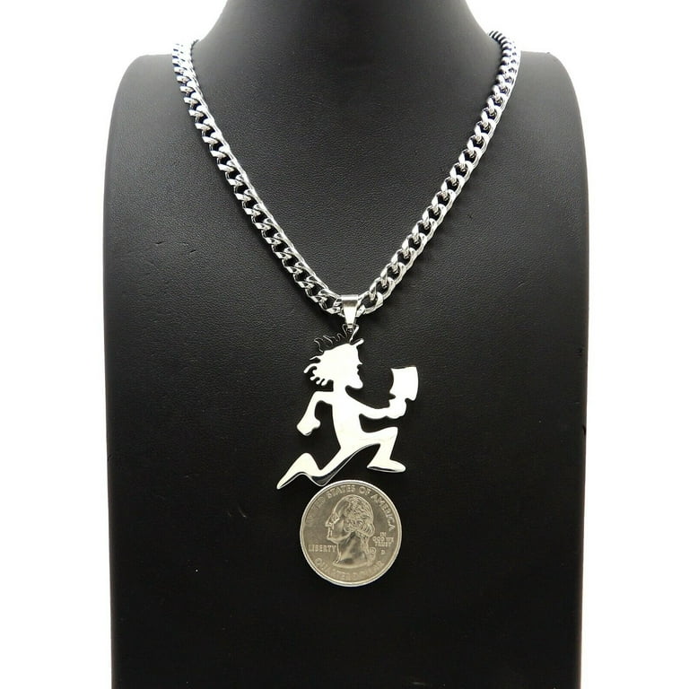 HIP HOP JEWELRY STAINLESS STEEL HATCHET MAN CHARM PENDANT 6mm 24 CUBAN CHAIN BLING FASHION NECKLACE FOR MEN Walmart