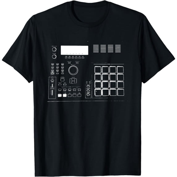 HIP HOP MPC BEAT MACHINE 2000 Producer Graphic T-Shirt