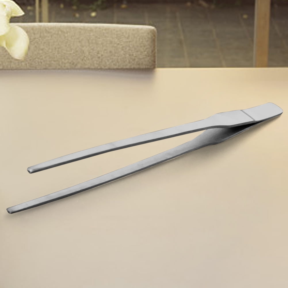 3 Pcs Stainless Steel Plant Tweezers Set - Long Straight & Curved Tongs For Gardening, Bonsai, Reptile Feeding, 16cm