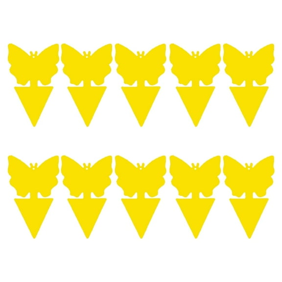 Yucurem 10 Pack Sticky Fruit Fly Traps and Fungus Gnat Trap Killer for Indoor Outdoor House Plant Trap for Fruit Flies Flying Insects