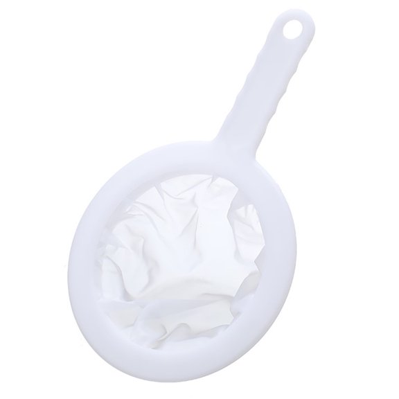 Yucurem 100/200/400 Mesh Ultra Fine Mesh Strainer with Handle Nylon Food Juice Strainer Mini Brine Shrimp Separation Net Kitchen Tool