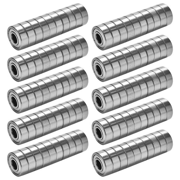 HIPKZ 100Pcs Ball Bearings Deep Groove Bearings Versatile Miniature Bearings Carbon Steel Skateboard Bearings for Inline Skates Scooters