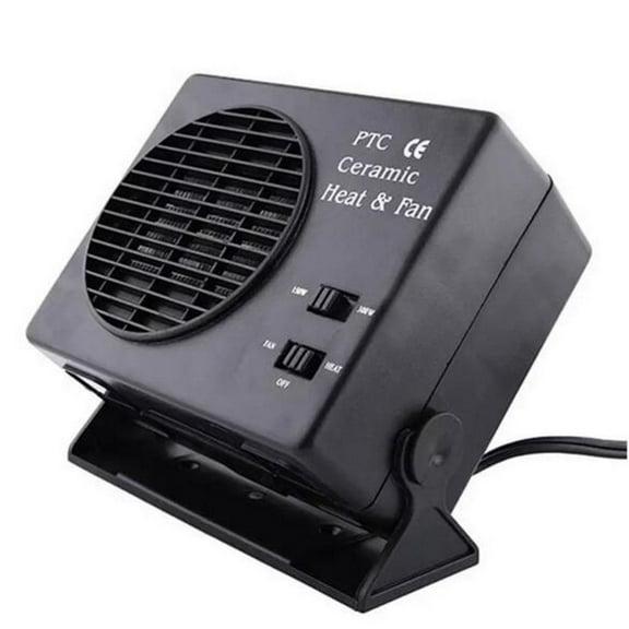 Yucurem 12V Auto Car Heater Cooler Fast Heating 150/300W Portable Car Heater Fan Window Defroster Demister 2 in 1 Cooling Heating for Winter Summer Driving