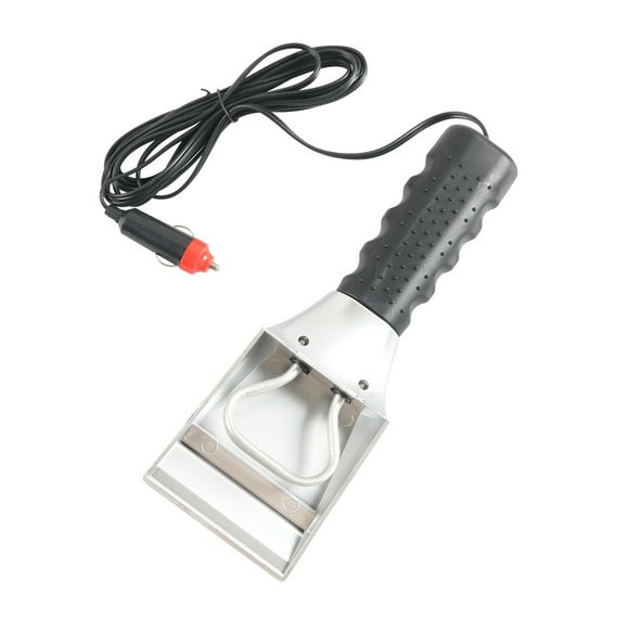 HIPKZ 12V Electric Auto Windshield Ice Scraper Electric Window Ice Scraper Car Heated Snow Ice Scraper Spade Tool for Most Cars Trucks Suv