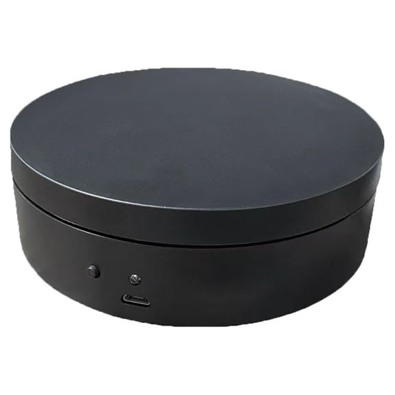HIPKZ 360 Degree Rotating Automatic Revolving 12cm Photography Show Holder Usb Charging/battery Operated for Model Cake 3D Images