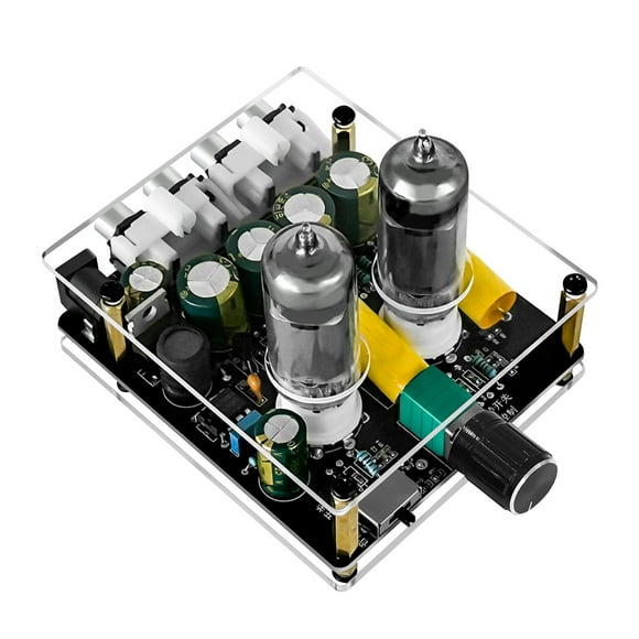 HIPKZ 6K4 Tube Preamplifier Amplifier Dc12v 16V Preamp Tube Board Adjustable Preamp Tube Board Diy Kit Multiple Input Options for Home Audio Amplifier System
