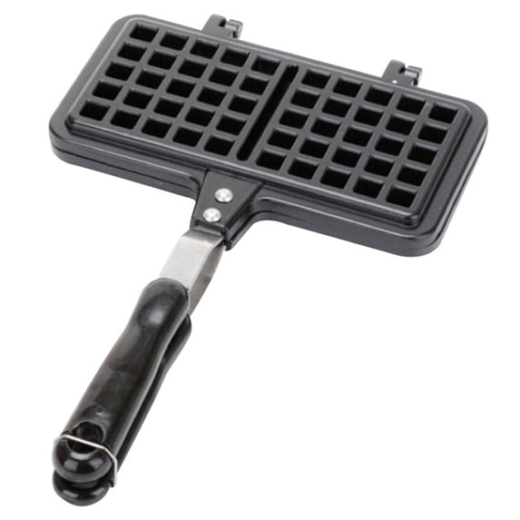 HIPKZ Belgian Waffle Maker Stove Top Waffle Maker Pan Waffle Maker Machine Rectangle Camping Waffle Maker Pan Non-stick for Family Breakfast Baking