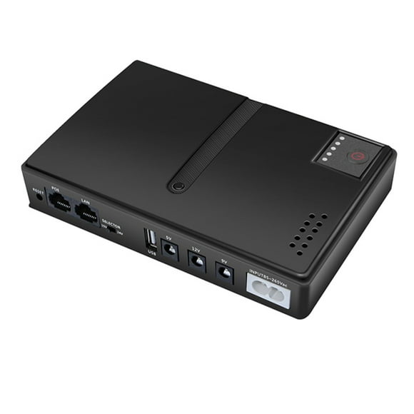 HIPKZ Dc1018l Mini Portable Ups Backup Power Adapters 5V 9V 12V Uninterruptible Power Supply Battery Backup for Wifi Camera Router Speaker
