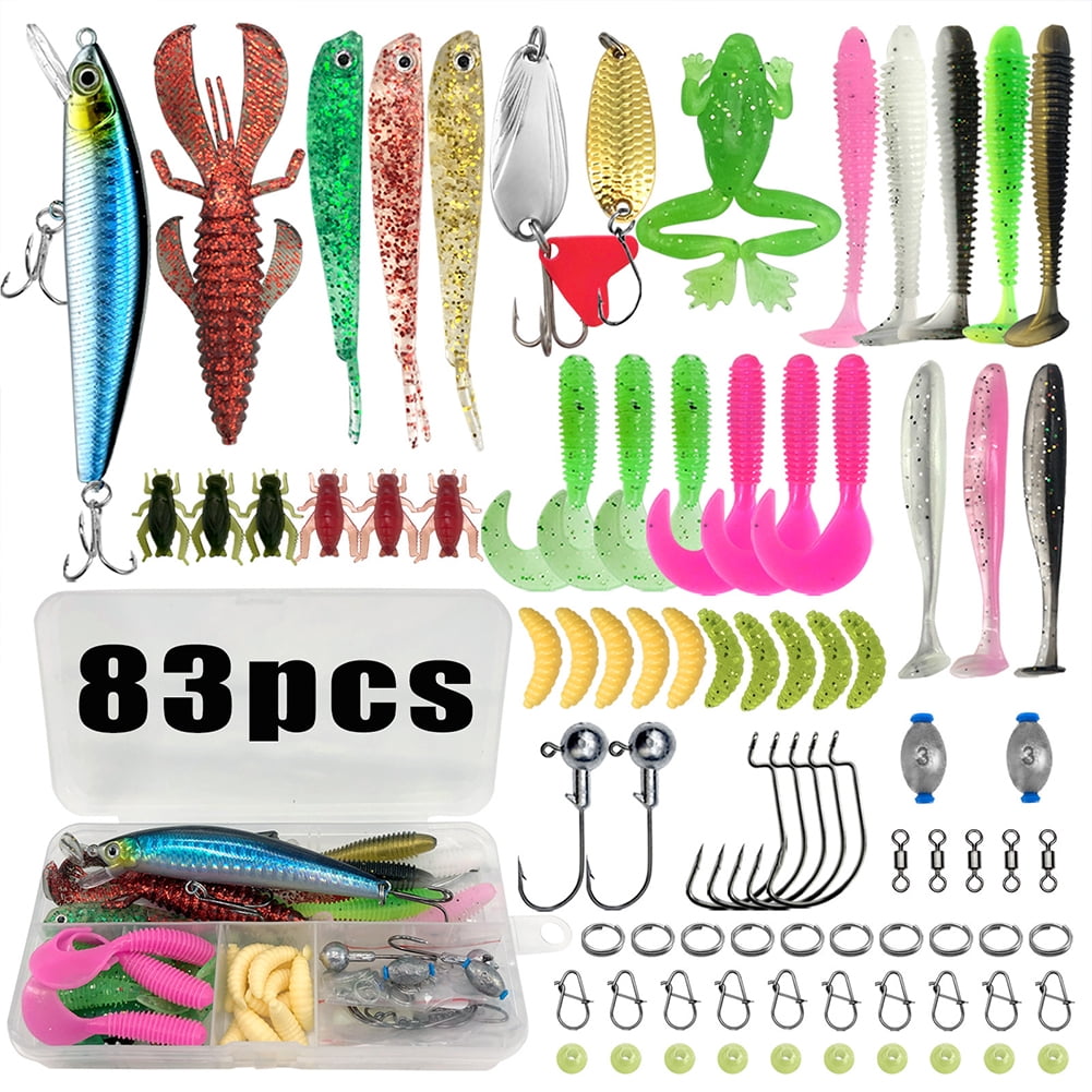 The Brisk Barrel Fishing Lures Kit - 212 Piece Tackle Box With Lures, Hooks, Weights, Line & More For Freshwater & Saltwater - View #8