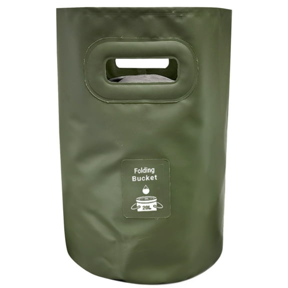 HIPKZ Outdoor Water Storage Bag 20L Collapsible Bucket Folding Water Bucket Foldable Water Container for Camping Fishing Picnic Car Washing