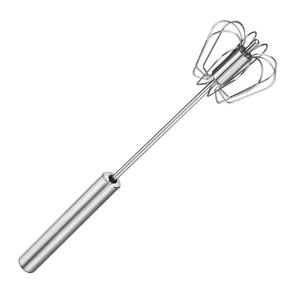 HIPKZ Semi-aautomatic Egg Whisk Beater Mixer Easy Whisk 10/12/14 Inch Hand Push Whisk Mixer Stainless Steel Egg Beater Kitchen Appliance for Cooking for Beating Stirring