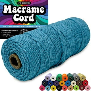 3mm 4mm 5mm Colorful Single/Three Strand Twist 100% Cotton Macrame Cord -  China Macrame Cord Rope and Single Strand Macrame Cord price
