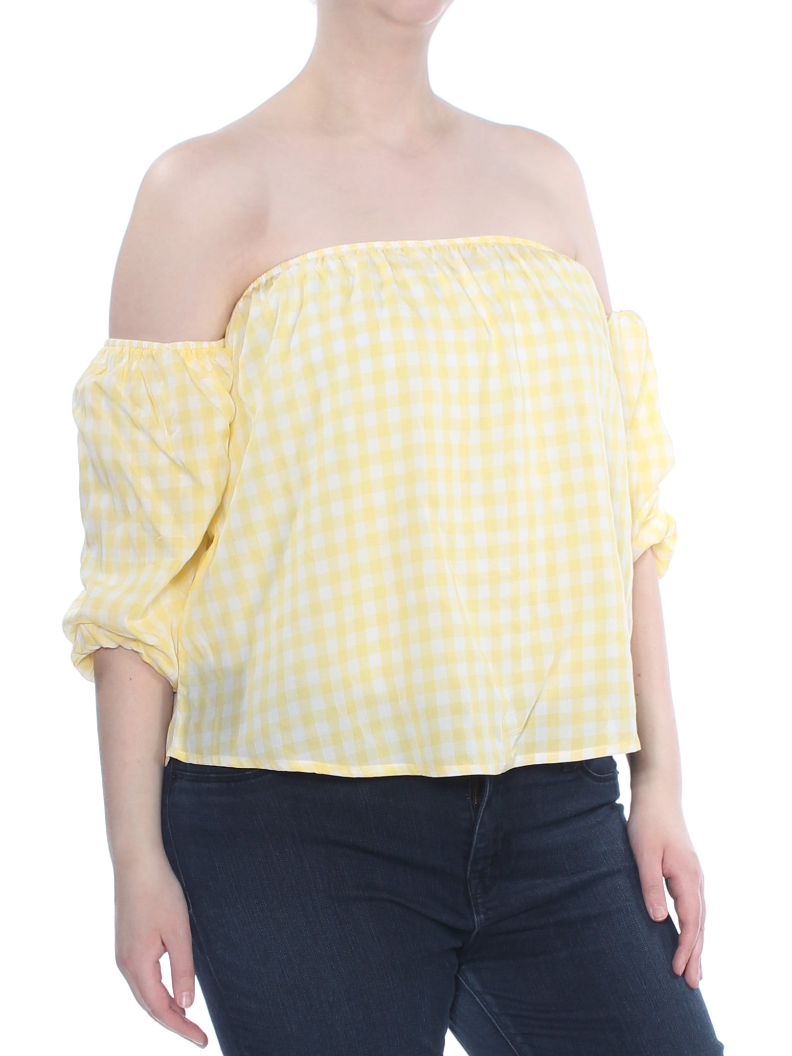 forever 21 yellow off shoulder top