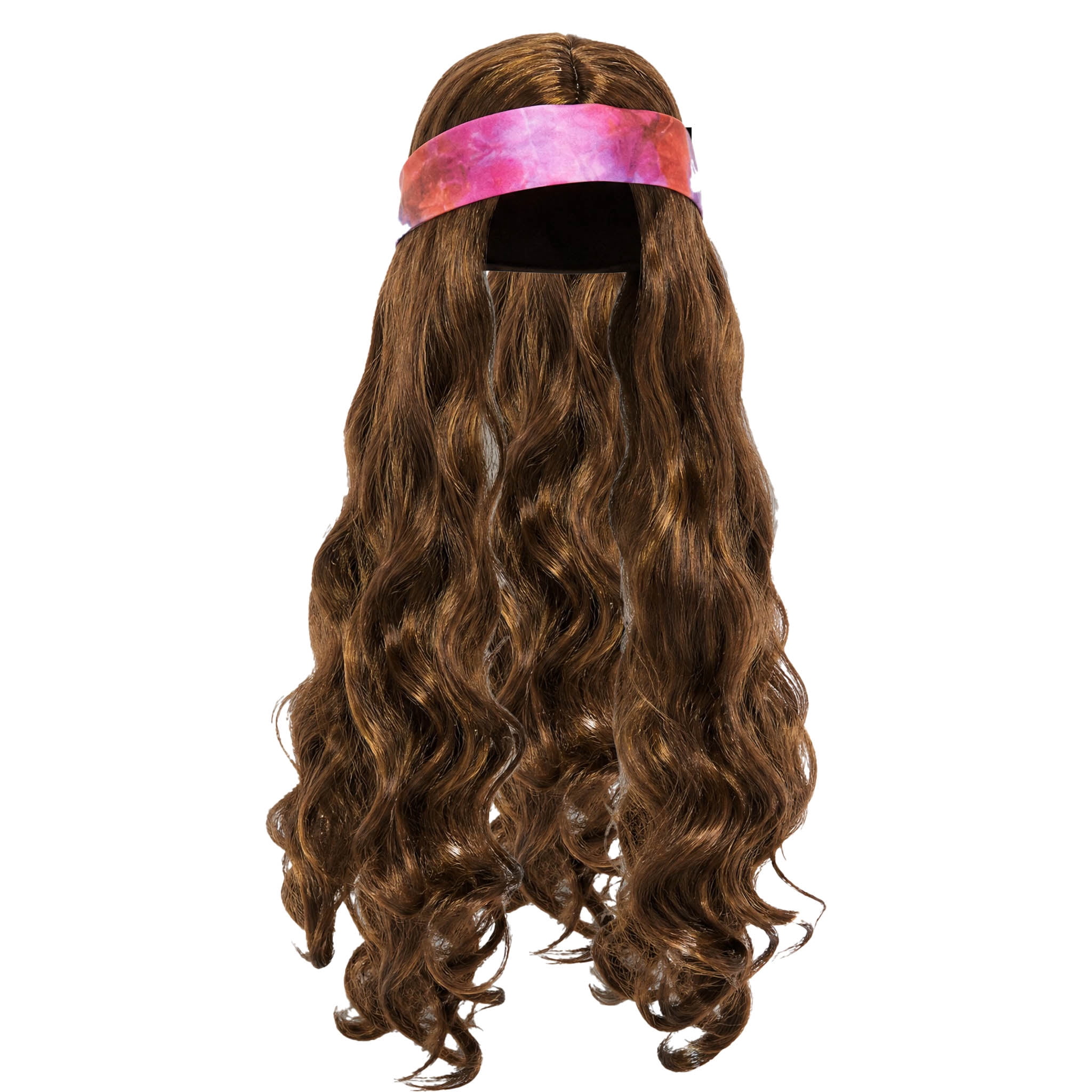 Hippie Wig Costume Accessory for Adults, Brown, Halloween by Way To Celebrate