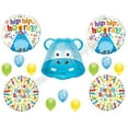 thumbnail image 1 of HIPPOPOTAMUS HIP HIP HOORAY Birthday Party Balloons Decoration Supplies Safari, 1 of 1