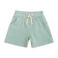 thumbnail image 1 of HIPYLO 3t Boy Shorts Cotton Boy Toddler Athletic Shorts Jogger Shorts 3t Clothes Size 3t Boys Clothes Cotton Baby Clothes, Green 2-3 Years, 1 of 8