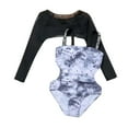 thumbnail image 1 of HIPYLO Girls Swimming Suits Swimsuit Girls Bikini Girls Boys Rash Guard Long Sleeve Y2k Clothes 12 Month Boy Clothes Kids Clothes Boys, Black 10-12 Years, 1 of 7