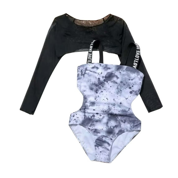 HIPYLO Girls Swimming Suits Swimsuit Girls Bikini Girls Boys Rash Guard Long Sleeve Y2k Clothes 12 Month Boy Clothes Kids Clothes Boys, Black 10-12 Years