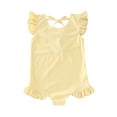 thumbnail image 1 of HIPYLO Baby Girl One Piece Swimsuit Toddler Cute Ruffled One-Piece Colorful Bathing Suits Summer Beach Swimwear Ruffle Sleeveless Jumpsuit Swim Suit, 1 of 4