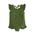 thumbnail image 1 of HIPYLO Baby Girl One Piece Swimsuit Toddler Cute Ruffled One-Piece Colorful Bathing Suits Summer Beach Swimwear Ruffle Sleeveless Jumpsuit Swim Suit, 1 of 4