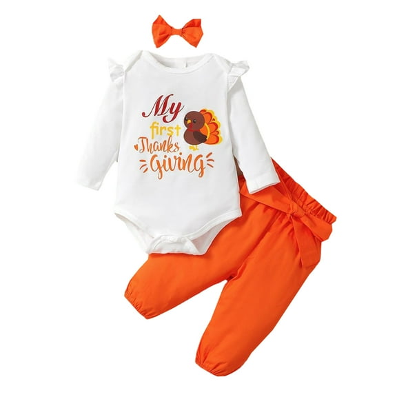 HIPYLO Baby's First Christmas Outfit Boy Girls 7-8 Clothing Set Baby Going Home Outfit Girl Boys New Years Outfit 18 Month Girl Clothes Baby Clothes, White 3-6 Months