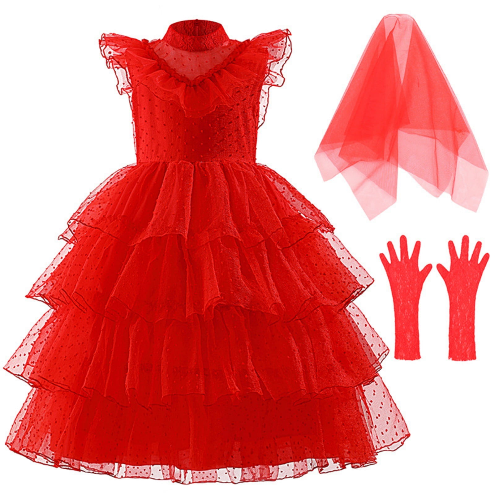 Black Dress Girls Ivory Dress Teen Dresses Cute Girls Outfits Toddler Girl Christmas Outfit Cute Clothes for Girls 10-12 Xmas Gifts Christmas, Red 11-12 Years