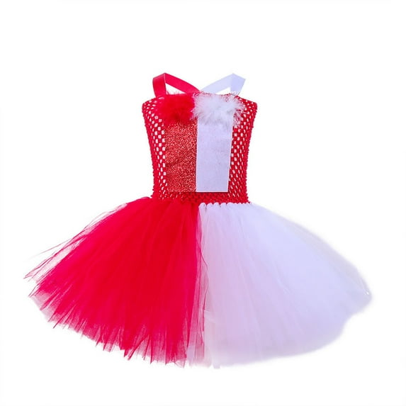 HIPYLO Black Dresses Green Christmas Dress Girls Jean Dress Red Baby Dress Princess Dress Up Trunk Teen Xmas Gift Ideas Teen Clothes for Girls Ages, Red 10-12 Years