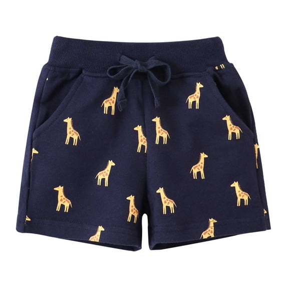 HIPYLO Boys Uniform Shorts Boys Workout Shorts Black Mini Shorts Sculpting Shorts Kids Clothes Boys 4t-5t Boys Size 4 Clothes for 3 Year Old Boys, Navy 1-2 Years