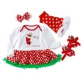 thumbnail image 1 of HIPYLO Christmas Dress Toddler 4t Girls Size 12 Christmas Up Set Christmas Outfits for Baby Girls Gymnastics Outfit Girls Dress Up Clothes Size 14 Girls Clothes Baby First Thanksgiving Outfit, 1 of 4