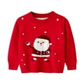 thumbnail image 1 of HIPYLO Christmas Sweatshirts for Family Santa Hoodie Christmas T Shirts Girls Long Sleeve Tops Girls Tshirts 7-8 Years Old Fitted Top 12 to 18 Month, Red 5-6 Years, 1 of 6