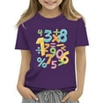 thumbnail image 1 of HIPYLO Cute Crop Tops for Girls 10-12 Girls Green Top Clothes for 12 Year Old Girls Boys Denim Shirt Red and Black Plaid Shirt Girls Toddler Boy Shirts 2t Camo Shirt for Boys Girls Purple, 1 of 7
