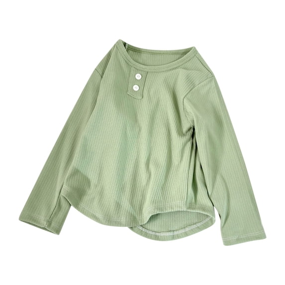 HIPYLO Cute Tops for Teens Girls Tops Size 10-12 Teen Girl Graphic Tees 4t Long Sleeve Shirt Girl Thanksgiving Shirts for Kids Girls Clothes Baby, Light Green 6-12 Months