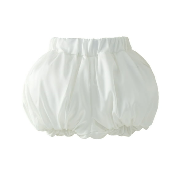 HIPYLO Cycling Shorts Preppy Clothes Infant Girl Clothes 2t Clothes Girls Spandex Volleyball Shorts Ripped Jeans for Girls High Waisted Running, White 2-3 Years