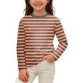 thumbnail image 1 of HIPYLO Fitted Tops for Teens Trendy Top Kids Gifts Toddler Tshirt Girls Size 8 Shirts Baby Girl Clothes Winter Girl Size 14-16 Cute Clothes, Orange 14-15 Years, 1 of 2