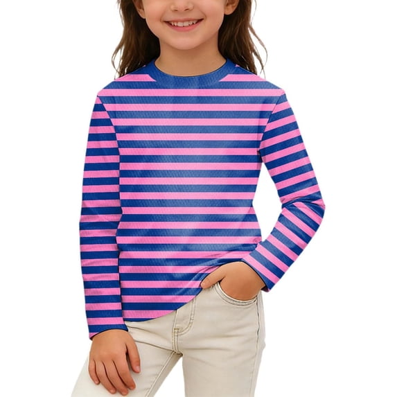 HIPYLO Fitted Tops for Teens Trendy Top Kids Gifts Toddler Tshirt Girls Size 8 Shirts Baby Girl Clothes Winter Girl Size 14-16 Cute Clothes, Purple 11-12 Years