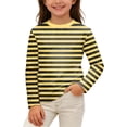 thumbnail image 1 of HIPYLO Fitted Tops for Teens Trendy Top Kids Gifts Toddler Tshirt Girls Size 8 Shirts Baby Girl Clothes Winter Girl Size 14-16 Cute Clothes, Yellow 3-4 Years, 1 of 4