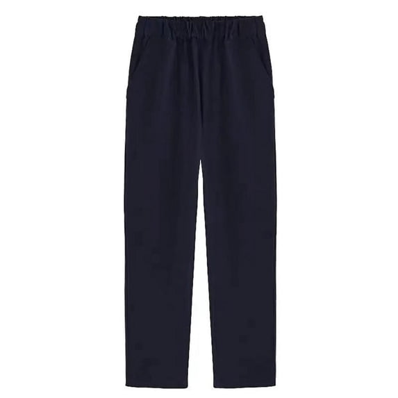 HIPYLO Formal Pants High Waisted Pants Work Pants White Pants Boys 6t Boys Clothes 4t Boy Clothes Boys Age 8-10, Navy 5-6 Years