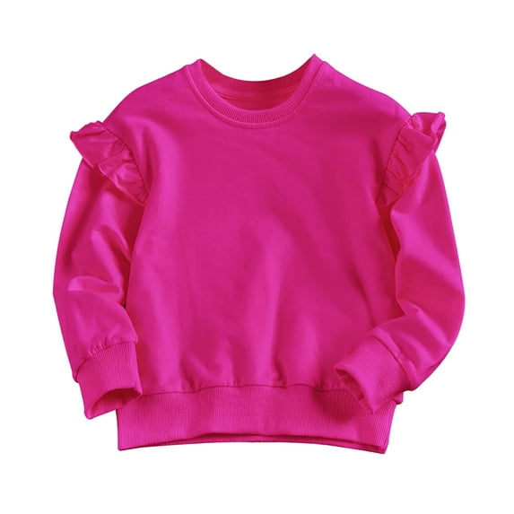 HIPYLO Girls Christmas Tops Girls White Tops Dance Top Girls Funny Thanksgiving Shirts Funny Kids Shirts Tween Clothes 10-12 Girls Trendy Girl, Hot Pink 3-4 Years