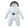 thumbnail image 1 of HIPYLO Girls Heavyweight Winter Coat Jacket for Teen Girls Baby Puffer Coat Baby Boy Clothes 0-6 Months Boys Clothes Size 10 Girls Winter Clothes 12, White 24 Months, 1 of 4