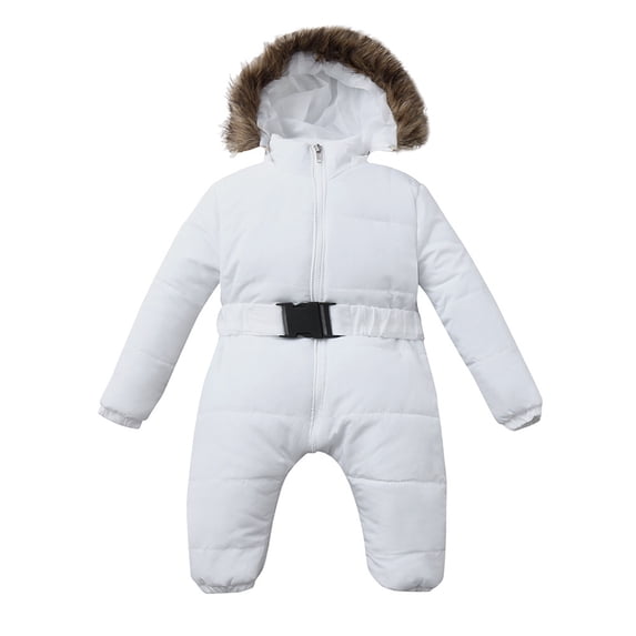 HIPYLO Girls Heavyweight Winter Coat Jacket for Teen Girls Baby Puffer Coat Baby Boy Clothes 0-6 Months Boys Clothes Size 10 Girls Winter Clothes 12, White 24 Months