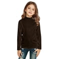 thumbnail image 1 of HIPYLO Girls Long Sleeve Crew Neck Basic T-Shirt Soft Stretch Layering Tee Top for Baby Toddler Kids Teen Tween Cozy Daily Wear, 1 of 6