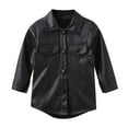 thumbnail image 1 of HIPYLO Girls Sherpa Jacket Girls Puffy Coat Baby Hoodies Baby 3-6 Months Girl Clothes Baby Girl 0-3 Months Kids Clothes Boys 4t-5t Clothes 10-12, Black 2-3 Years, 1 of 8