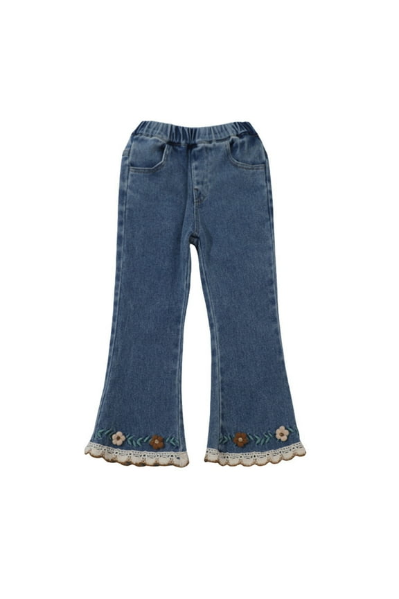 Jeans for Boys Y2k Jeans Black Mom Jeans Toddler Sweatpants Boys Size 7 Sweatpants Clothes for Kids Warehouse Clearance Sale Girls Clothes, Blue 7-8 Years