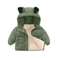 thumbnail image 1 of HIPYLO Kids Snow Jacket Toddler Jackets Toddler Boy Snowsuit Newborn Boy Winter Clothes Newborn Winter Boy Girl Clothes 18-24 Months Boys Clothes, Green 12-18 Months, 1 of 4