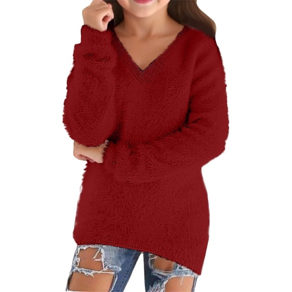 HIPYLO Long Sleeve Tops for Teens Girl Tops Size 10-12 2t Girl Girls Long Shirts Size 14-16 Girls Athletic Shirts Preppy Clothes Kids Girl Clothes, 11-12 Years