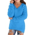 thumbnail image 1 of HIPYLO Long Sleeve Tops for Teens Girl Tops Size 10-12 2t Girl Girls Long Shirts Size 14-16 Girls Athletic Shirts Preppy Clothes Kids Girl Clothes, Blue 15-16 Years, 1 of 5