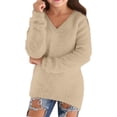 thumbnail image 1 of HIPYLO Long Sleeve Tops for Teens Girl Tops Size 10-12 2t Girl Girls Long Shirts Size 14-16 Girls Athletic Shirts Preppy Clothes Kids Girl Clothes, Khaki 7-8 Years, 1 of 4