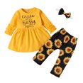 thumbnail image 1 of HIPYLO New Years Eve Toddler Outfit Girls 14-16 Outfits Onesies 18 Months Girls Clothing Set Size 10 12 Christmas Gifts 3 Toddler Girls Clothes Baby, Yellow 18-24 Months, 1 of 9