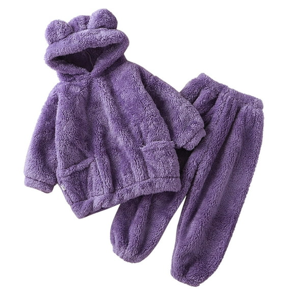 HIPYLO Newborn Christmas Outfit Christmas 2t Boy Girls Athletic Sets Boys Clothes 6-9 Months Girls 8 Year Old Gifts Birthday Gifts for 10 Year Girls, Purple 3-4 Years